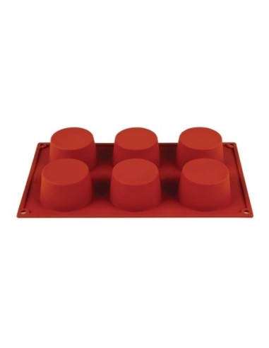 Plaque 6 muffins en silicone Pavoni Formaflex - 1