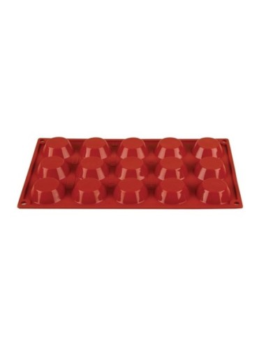 Plaque 15 tartelettes en silicone Pavoni Formaflex - 1