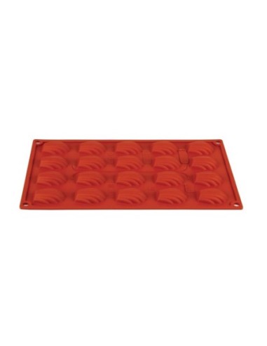 Plaque 20 mini-madeleines en silicone Pavoni Formaflex - 1