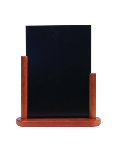 Ardoise de table Securit finition acajou 320 x 270mm - 1