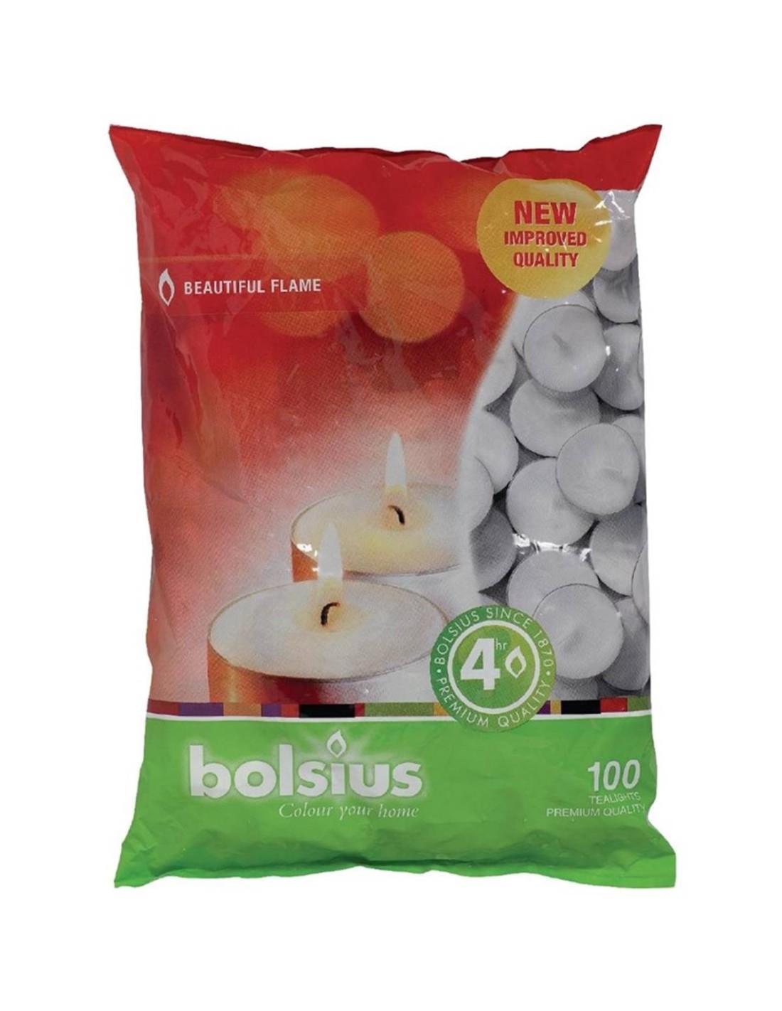 Lot De 50 Bougies Chauffe-plats - Durée 4h - Couleur Blanche - Pour Réchauds Et Fondue - Neuf En Sac