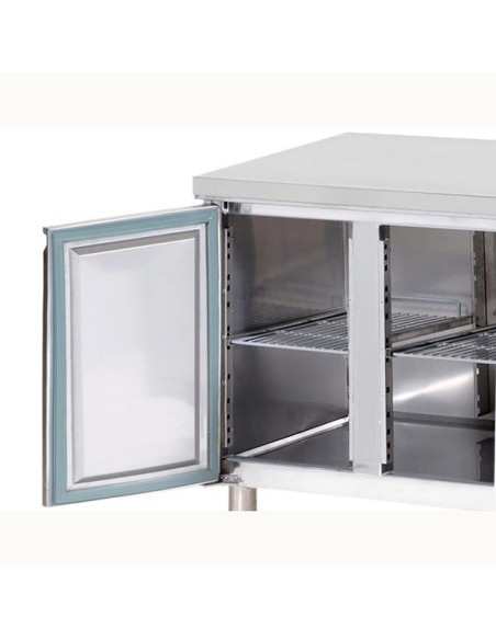 Tour pâtissier réfrigéré 3 portes et plan en inox - P800 mm L2G - 2