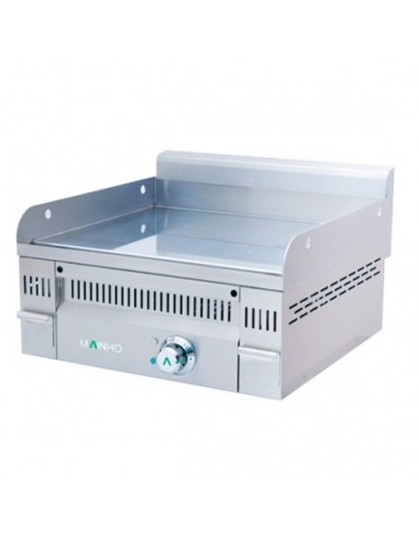 Fry-Top électrique EURO-CROM lisse en CHROME - L600 | Mainho