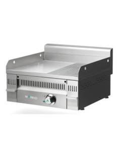 Fry-Top électrique EURO-SNACK semi-rainurée en ACIER rectifié - L600 | Mainho