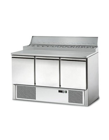 Saladette réfrigérée à capot - 3 portes GN 1/1 - 1