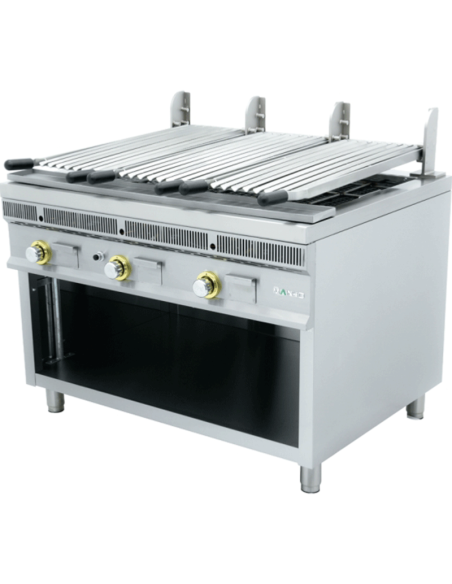 Grill pierre de lave à gaz sur meuble Royal Grill | Mainho - 1