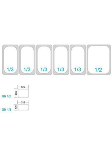 Table de préparation pizza 2 portes 60/40 + plan de travail en granit + vitrine - 5