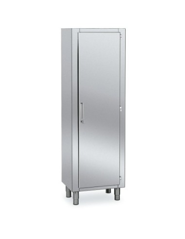 Armoire haute inox P 600 x H 1900 1 porte battante - 1