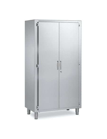 Armoire haute inox P 600 x H 1900 1 porte battante - 1