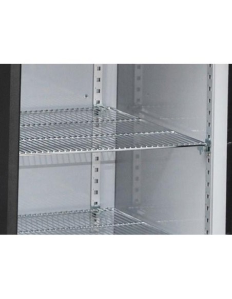 Arrière-bar noir 315 litres - 2 portes - 4