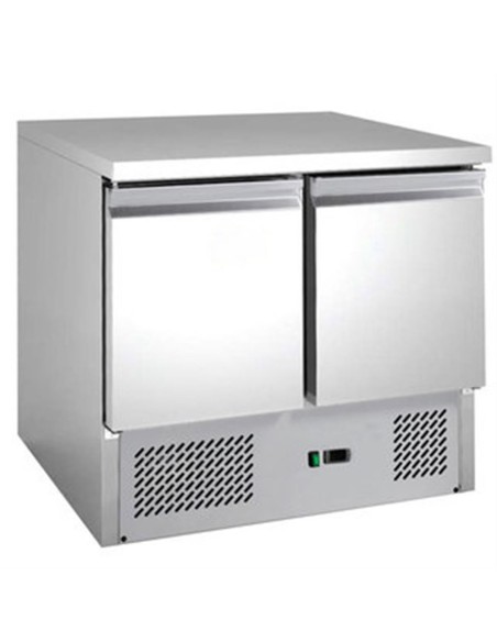 Saladette réfrigérée 2 portes GN 1/1 dessus inox - 1