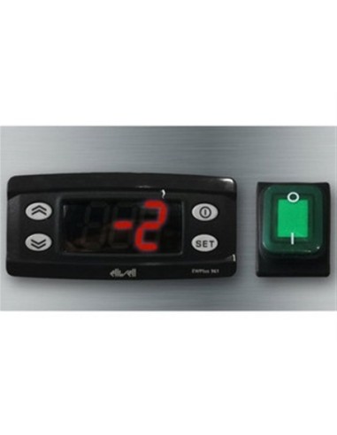 Saladette réfrigérée 2 portes GN 1/1 dessus inox - 5