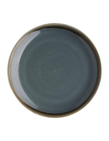 Assiette plate ronde couleur océan Kiln Olympia 230mm lot de 6 - 1