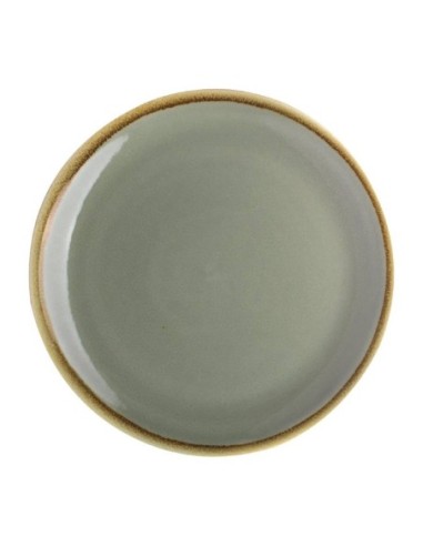Assiette plate ronde couleur mousse Kiln Olympia 230mm lot de 6 - 1
