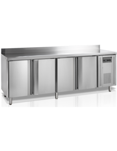 Table réfrigérée adossée positive profondeur 600 - 4 portes - SK6410/SP - 1