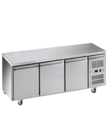 Table desserte positive centrale profondeur 600 - 3 portes - 1