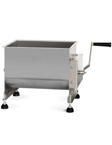 Mélangeur professionnel à viande manuel 2 bras mélangeurs - 60 L - 1