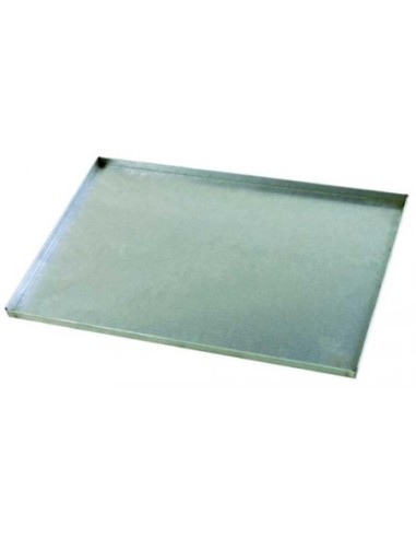 Plaque rectangulaire en tôle aluminée bord droit 40x60 cm - 1