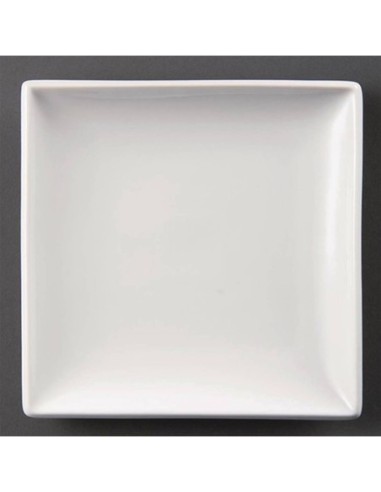 Assiettes carrées blanches Olympia 295mm - lot de 6 - 1