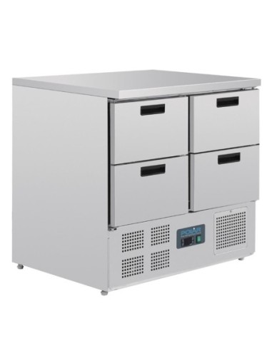 Table réfrigérée compacte 4 tiroirs 240L Polar Série G - 1