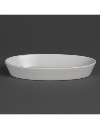 Plats à sole ovales blancs Olympia 195 x 110mm - 1
