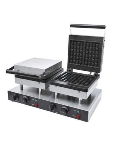 Gaufrier double pour gaufres Bruxelloises - 1