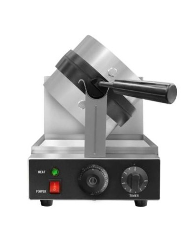 Gaufrier électrique simple rotatif 180° électrique en fonte - 3