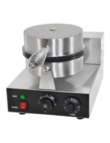 Gaufrier électrique simple en fonte ouverture 90° - plaque en forme de c?ur - 3
