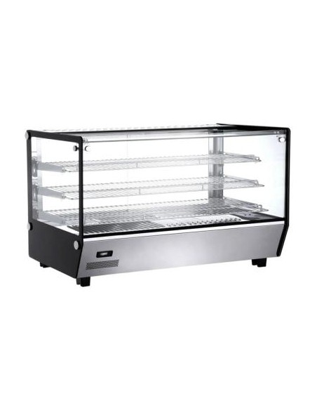 Vitrine chauffante à poser avec 3 étagères L 1219 mm - 200 L - 1