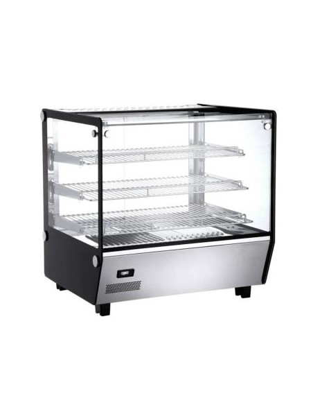 Vitrine chauffante à poser avec 3 étagères L 702 mm - 120 L - 1