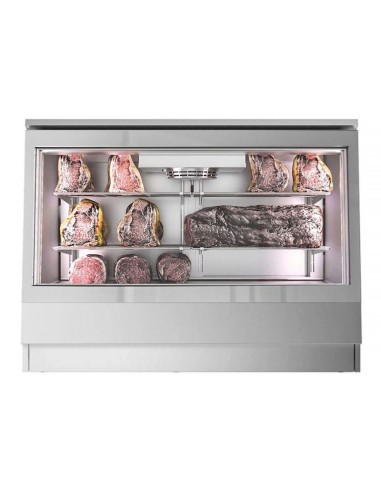 Vitrine réfrigérée à viande en acier inoxydable - L 1384 mm - 2