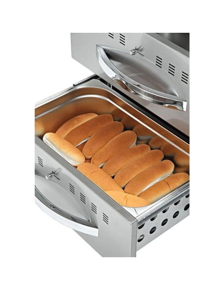Meuble chauffant avec 3 tiroirs GN 1/1 - L 825 mm - 3