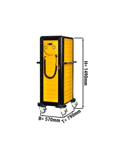 Chariot de liaison chaude banquets et collectivités - 24 x GN 1/1 - 3