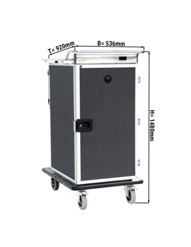 Chariot de liaison chaude banquets et collectivités - 12 x GN 1/1 - 2