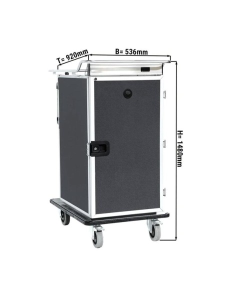 Chariot de liaison chaude banquets et collectivités - 12 x GN 1/1 - 2