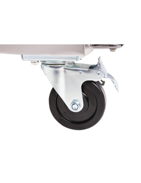 Table réfrigérée positive 2 portes Polar G596 sur roulettes