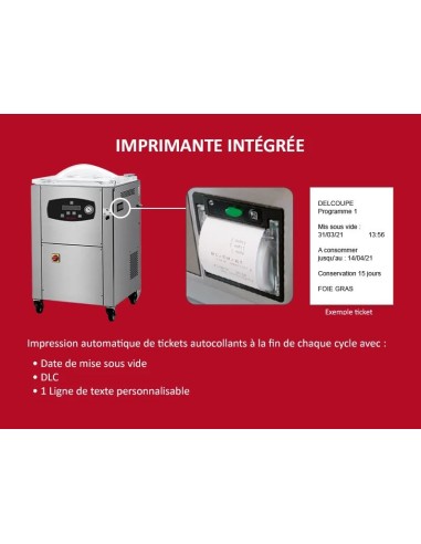 imprimante dlc machine sous-vide Delcoupe