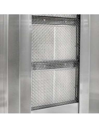 grille arriere grill Döner kebab gaz forme en V 2x6 brûleurs max 150 kg moteur en bas