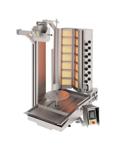 grill doner kebab automatique a gaz 14 bruleurs