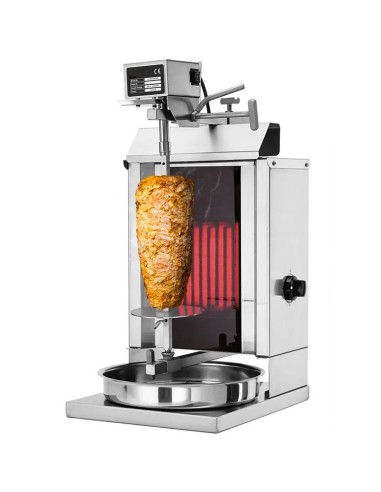 Grill Döner kebab électrique 1 brûleur max 5 kg moteur en haut 2