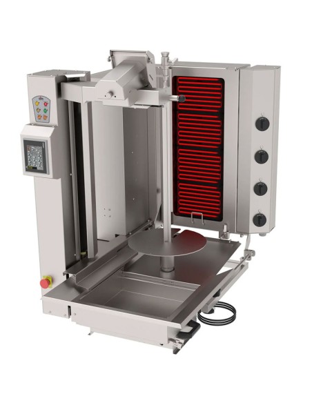Grill Döner kebab électrique automatique 4 brûleurs max 95 kg