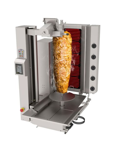 Grill Döner kebab électrique automatique 5 brûleurs
