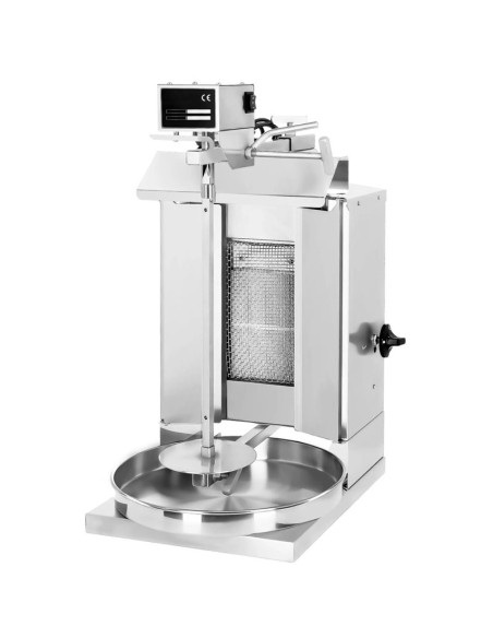 grill doner kebab gaz 3 brûleurs max 40kg tole de protection moteur haut