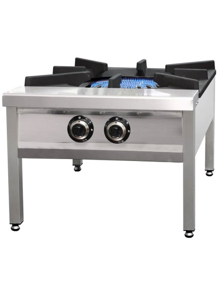 Réchaud à gaz avec 2 brûleurs - 27 kW