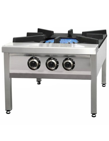 Réchaud à gaz avec 3 brûleurs - 31 kW