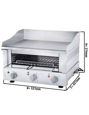 dimensions Grille-pain Griddle 500 Premium 3,3 kW