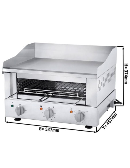 dimensions Grille-pain Griddle 500 Premium 3,3 kW