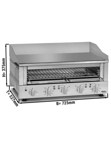 dimensions Grille-pain Griddle 700 Premium - 5,9 kW