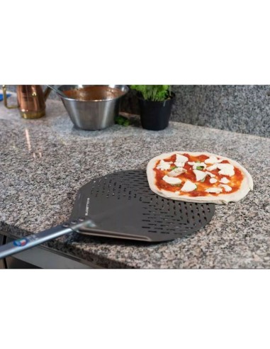 Pelle à pizza perforée Evoluzione manche 150 cm 33 x 33 cm