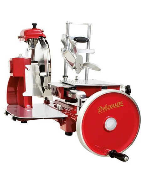 Trancheuse manuelle 315 prestige rouge delcoupe